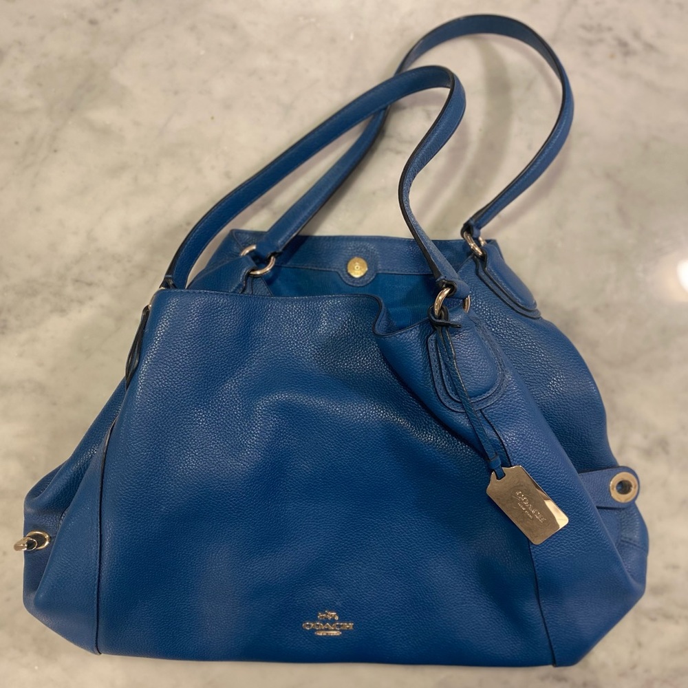 Coach Women's Refined Pebble Leather Shoulder Bag